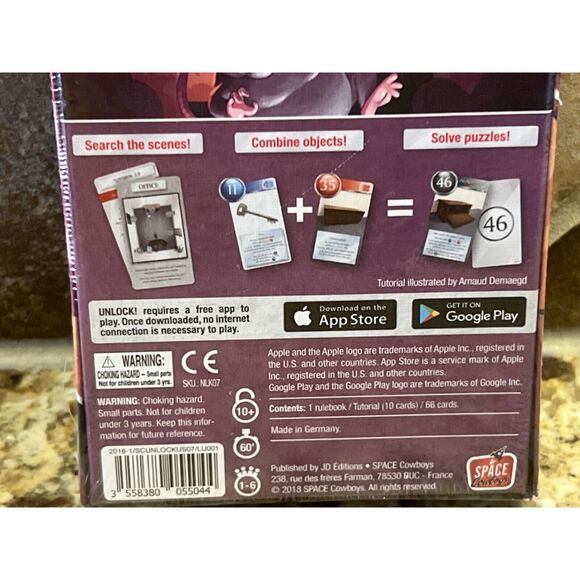 New UNLOCK! A Noside Story Card Game Escape Room Adults Kids Family Game Night - Picture 5 of 8